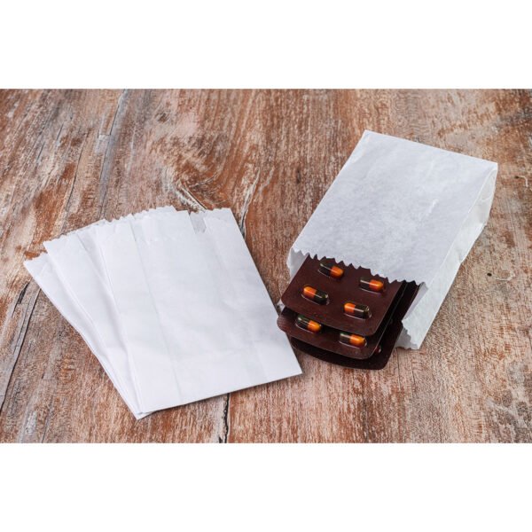 BOLSA C/ FUELLE KRAFT BLANCO 40 gr RESIST 001