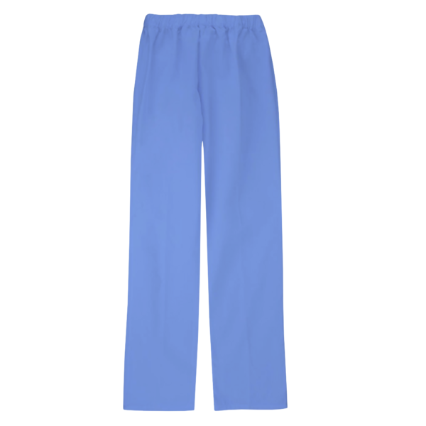 PANTALON DE ENFERMERO BLANCO/CELESTE SMS 50/40 GR X M2 TALLAS S, M , L , XL - Image 2