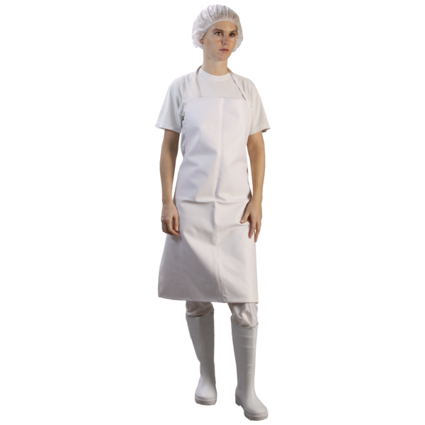 DELANTAL PVC TERMOSELLADO BLANCO TALLAS M / L