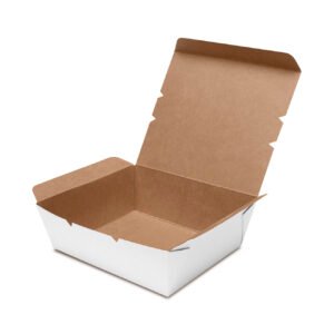 CONTENEDOR 4 CARTON KRAFT NAT / BLANCO